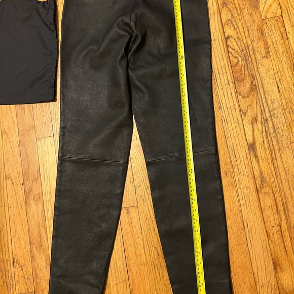 Massimo Dutti leather pants used once size 6 - Picture 9 of 10